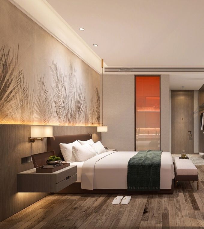 Brand Star Hotel Bedroom Furniture Refurbishment Sample Room Furniture Full Set Customized 4