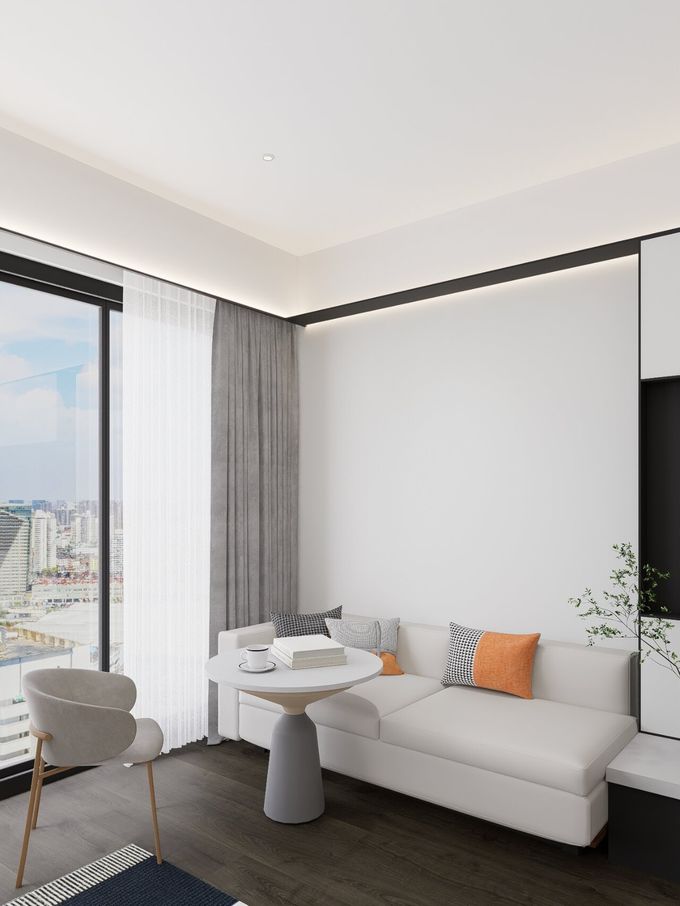 Custom Walnut Wood Finish Hotel Bedroom Furniture King Guest Room Layout Full Set 5