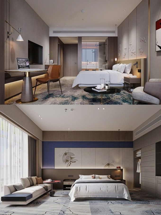 Standard Plywood Hotel Guest Room Furniture Full Supply Customization 5