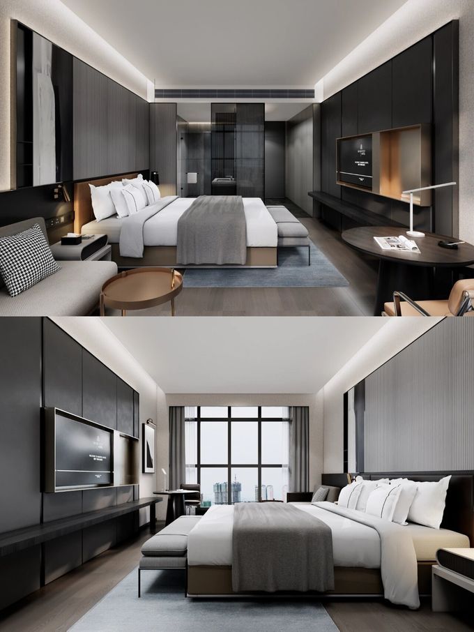 Standard Plywood Hotel Guest Room Furniture Full Supply Customization 6