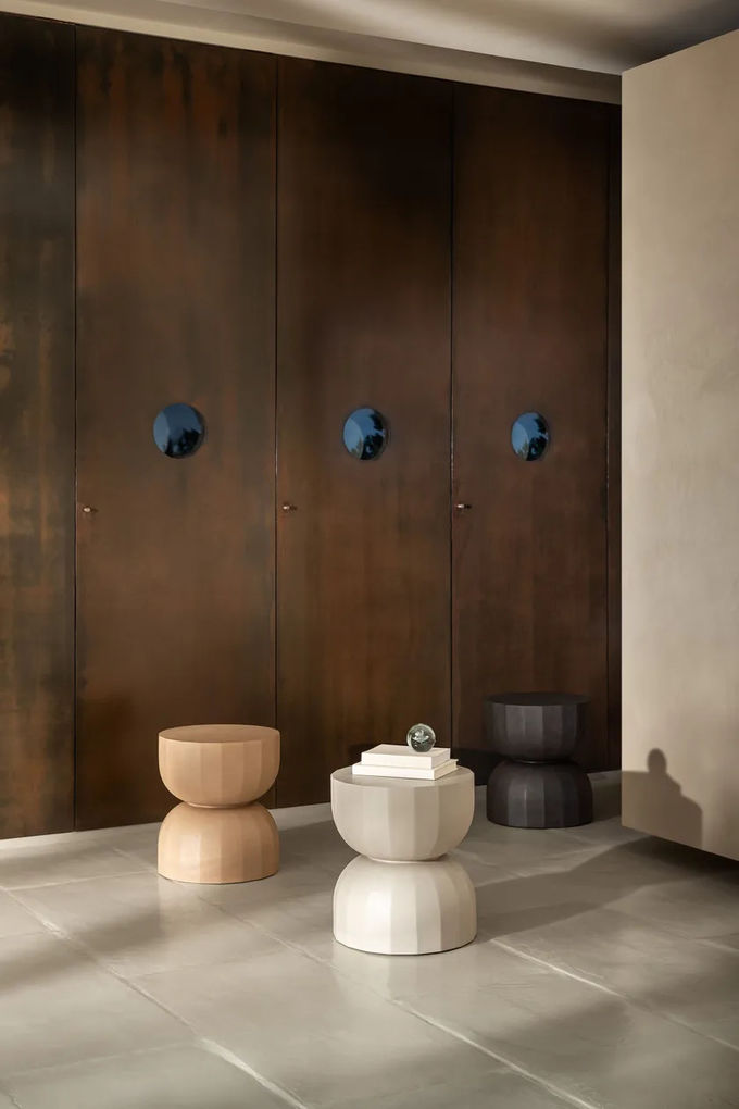 Creative Wooden Occasional Side Table Modern Hotel Accent Low Tables 5