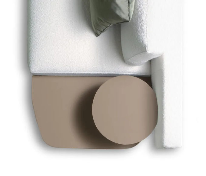 Flexible C Table Sofa Chair White Marble Finish Iron Base Side Table 7