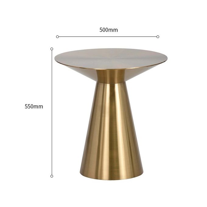 Luxury Sofa Side Table Sideboard Metal Round Corner Table Modern Small 7