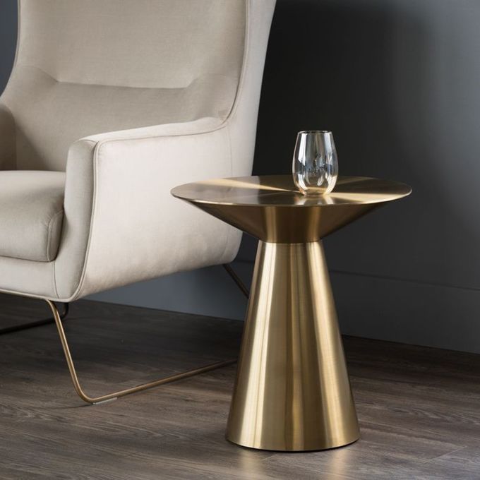 Luxury Sofa Side Table Sideboard Metal Round Corner Table Modern Small 6