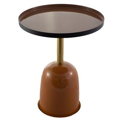 Fiberglass Painted Base Hotel Coffee Table Round Metal Corner Couch Side Table 5