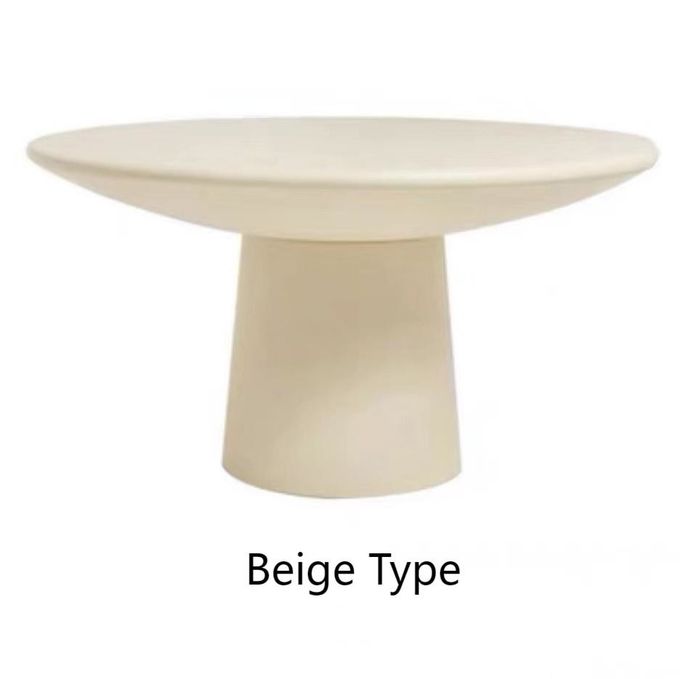 Art Elephant Legs Hotel Coffee Table Fiberglass Simple Round Dining Table Chairs Set 5