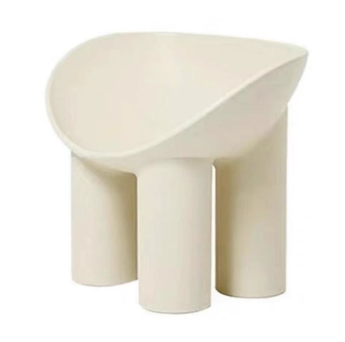 Art Elephant Legs Hotel Coffee Table Fiberglass Simple Round Dining Table Chairs Set 8