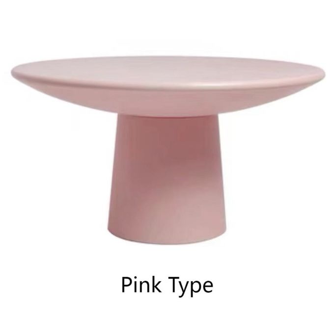 Art Elephant Legs Hotel Coffee Table Fiberglass Simple Round Dining Table Chairs Set 6