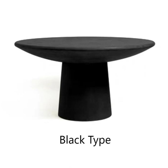 Art Elephant Legs Hotel Coffee Table Fiberglass Simple Round Dining Table Chairs Set 7