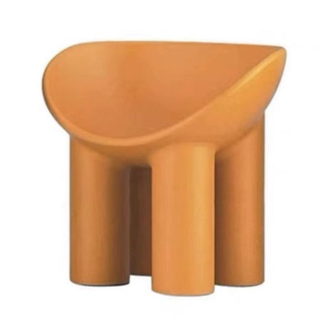 Art Elephant Legs Hotel Coffee Table Fiberglass Simple Round Dining Table Chairs Set 9