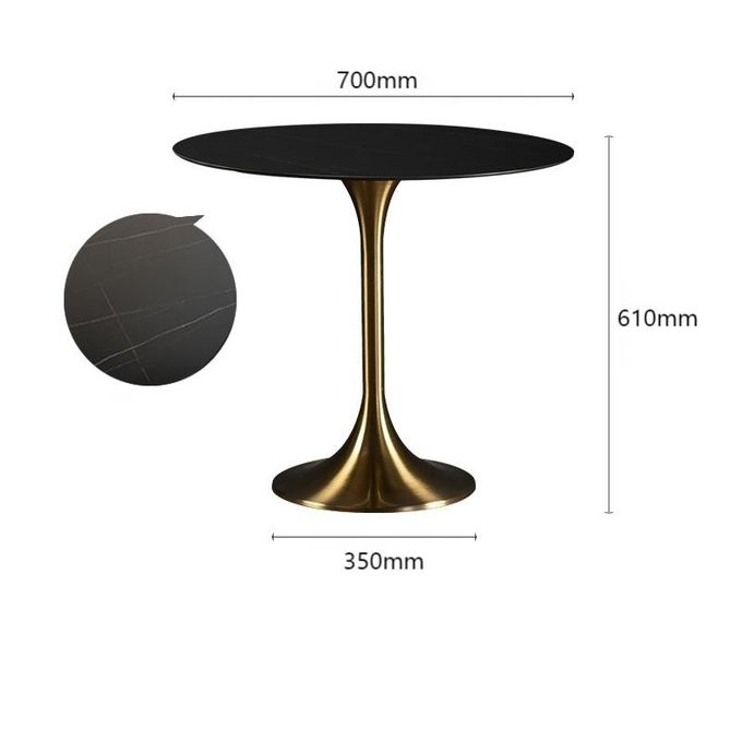 Luxury Gold Hotel Coffee Table Standing Side Table Restaurant Living Room Party 4