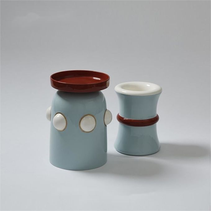 Modern Creative Fiberglass Hotel Side Table High Value Home Coffee Sofa Table Matte Surface 5