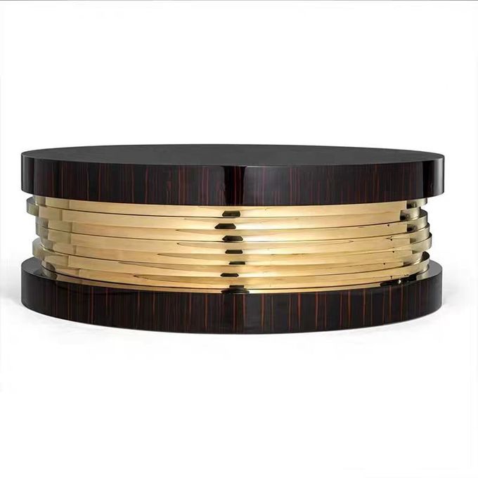 Bright Gold Creative Lounge Side Table Metal Round Coffee Table For Hotel Office 6