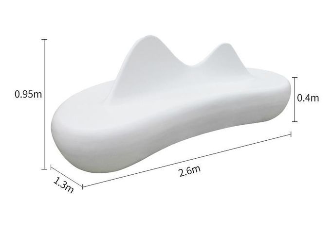 Custom Commercial Hall Lounge Public Sofa Chair Undertake Fiberglass Projects 8