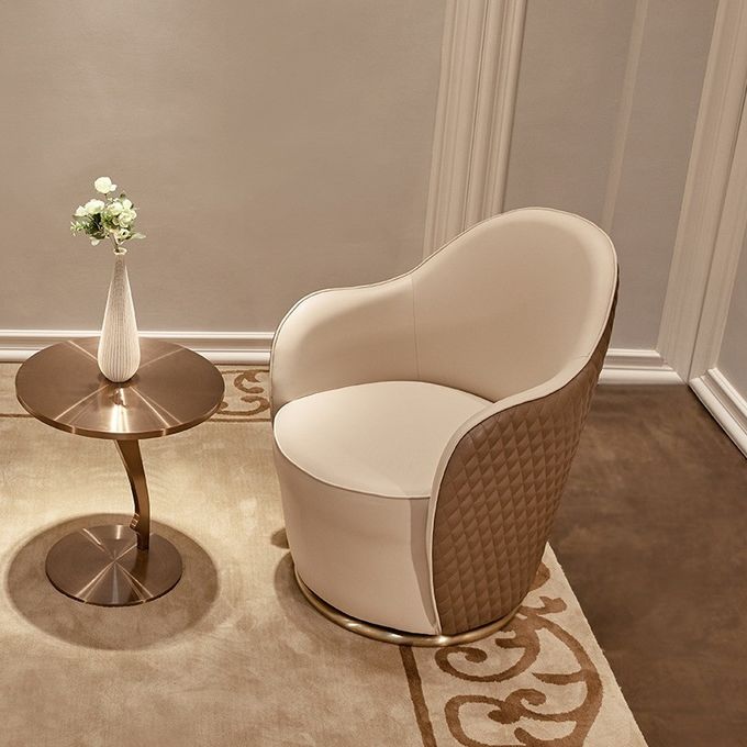 Class Brushed Brass Stainless Steel Side Table Small Round Table Coffee Table 5