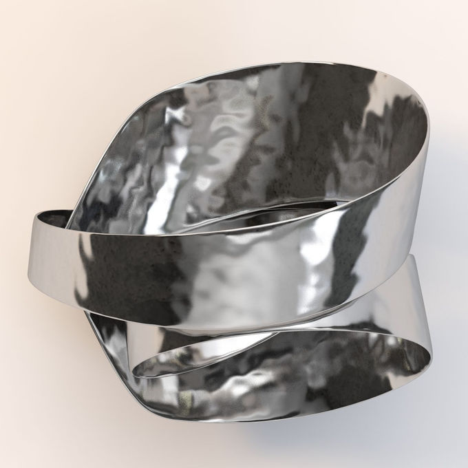 Stainless Steel Water Ripple Art Sculpture Hotel Leisure Area Design Furniture 4