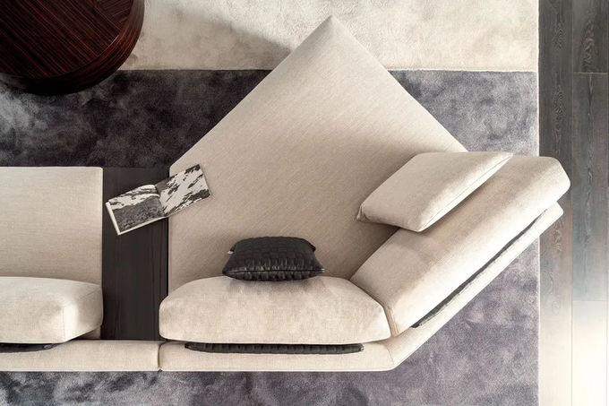 Modern Elegance: High Standard L-Shaped Fabric Sofa For Hotel,Office,Villa Luxury 4