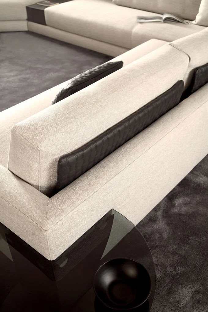 Modern Elegance: High Standard L-Shaped Fabric Sofa For Hotel,Office,Villa Luxury 3