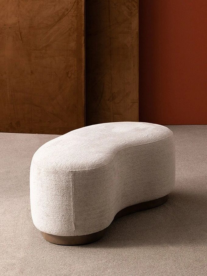 Hotel Room Cushion Sofa Scandinavian Style Wood Base 1-2 Seater Bed End Bench 3