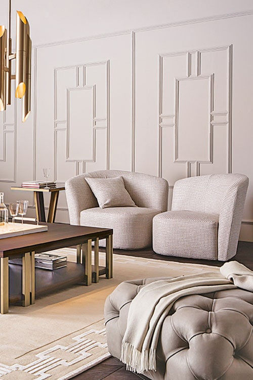 Modern Upholstery Armchair With Fabric Options For Star Hotel Reception Area 4