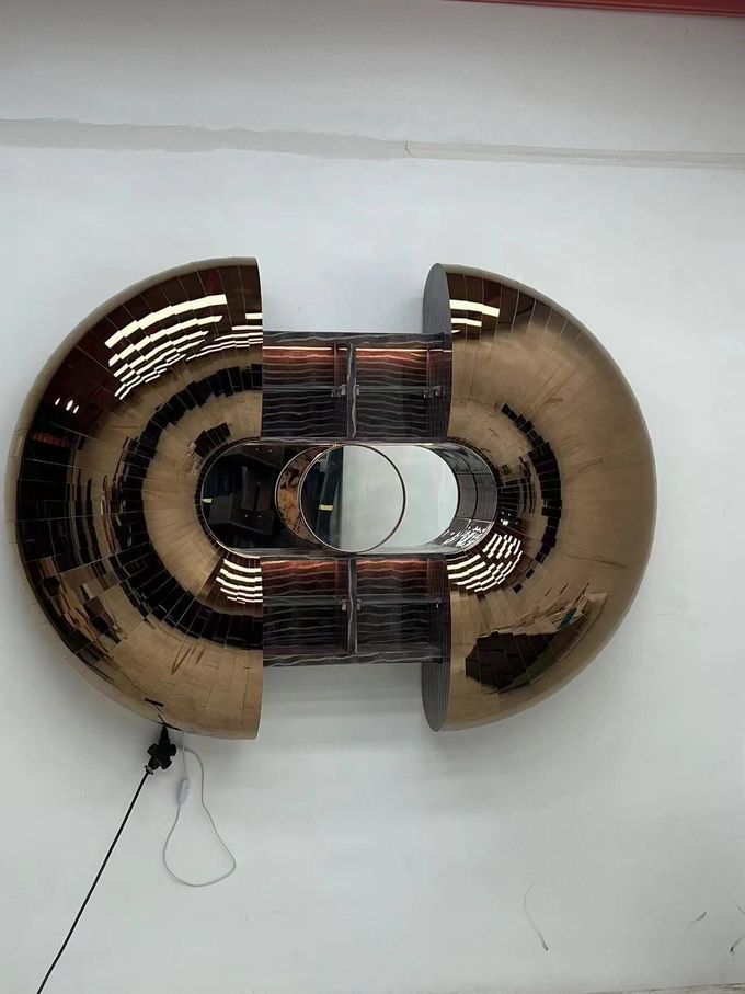 Premium Grey Wall Mounted Bar Wine Cabinet Automatic Wall Hanging Decoration 4