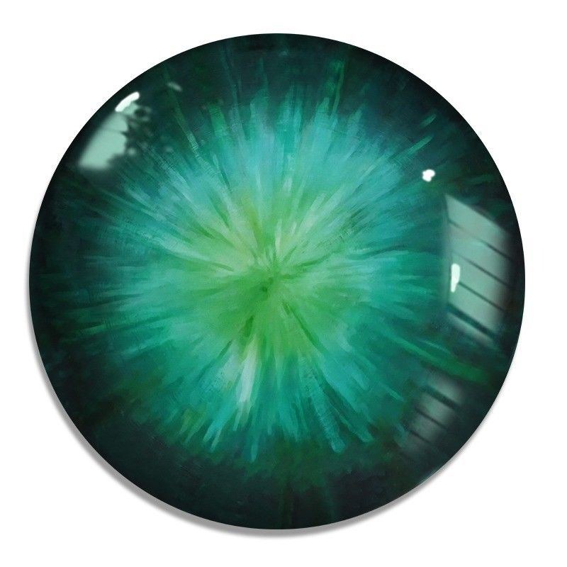 304 316 SS Stereoscopic 3D Convex Circular Statue Hanging Decorative Painting