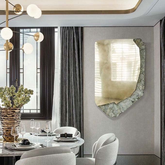 Bespoke Modern Abstract Art Prints Metal And Stone Wall Painting Interior Decor 3