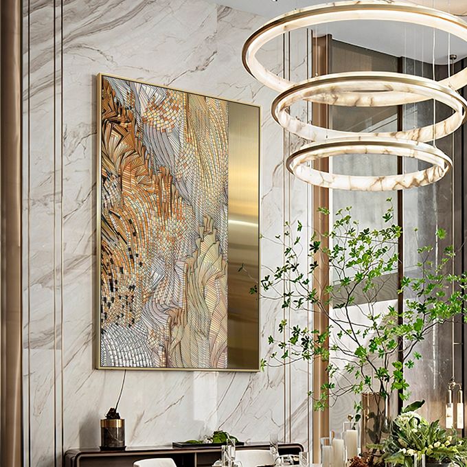 Quality Interior Accent Wall Decorations Background Star Hotel Texture Art Pieces 4