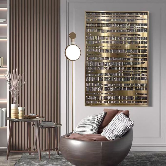 Transform Your Hotel Decor With Stainless Steel 3D Abstract Wall Screen Hanging 3