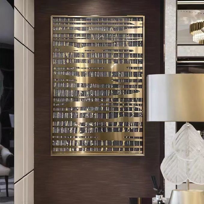 Transform Your Hotel Decor With Stainless Steel 3D Abstract Wall Screen Hanging 4