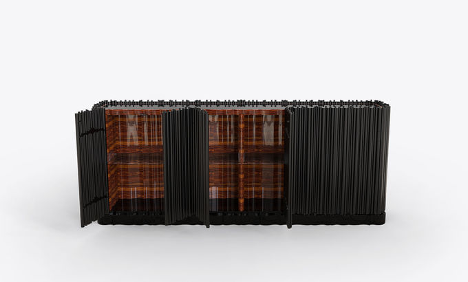 Luxury Wooden Structure Storage Sideboard Modern Unique Symphony Design 2
