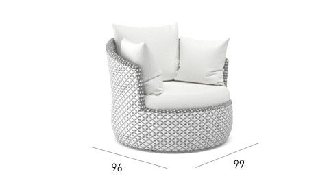 Modern Minimalist Style Rattan Hotel Sofa Chair Set For Outdoor 6