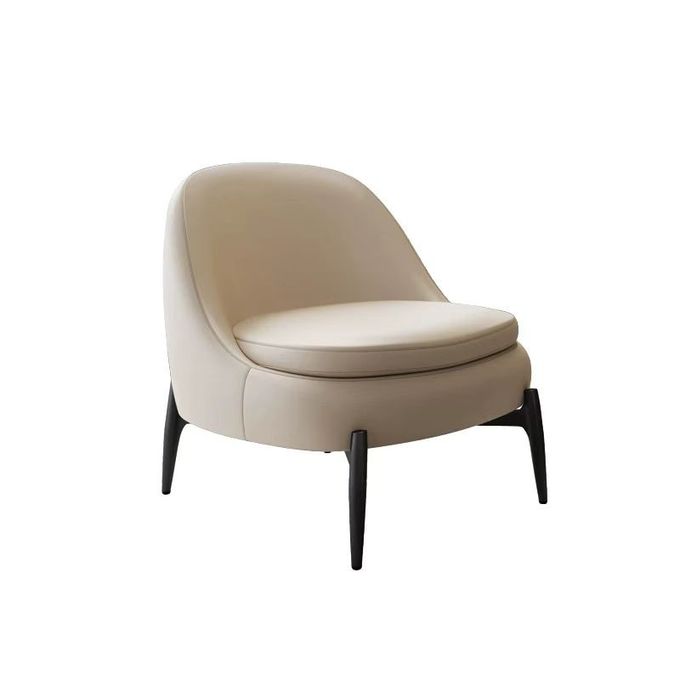 5 Star Hotel Minimalist Style Genuine Leather Sofa Business Chair And Table Set 3