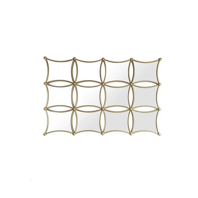 5 Star Hotel Light Luxury Style Metal Frame Wall Decorative Artistic Mirror 2