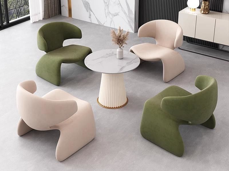 Luxury Hotel Lobby Leisure Furniture Sofa Chair Table And Chair Set Custom Size