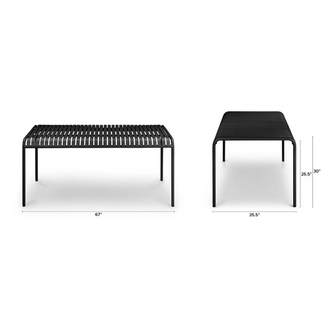 5 Star Hotel Minimalist Style Outdoor Black Dinning Table For 6 5