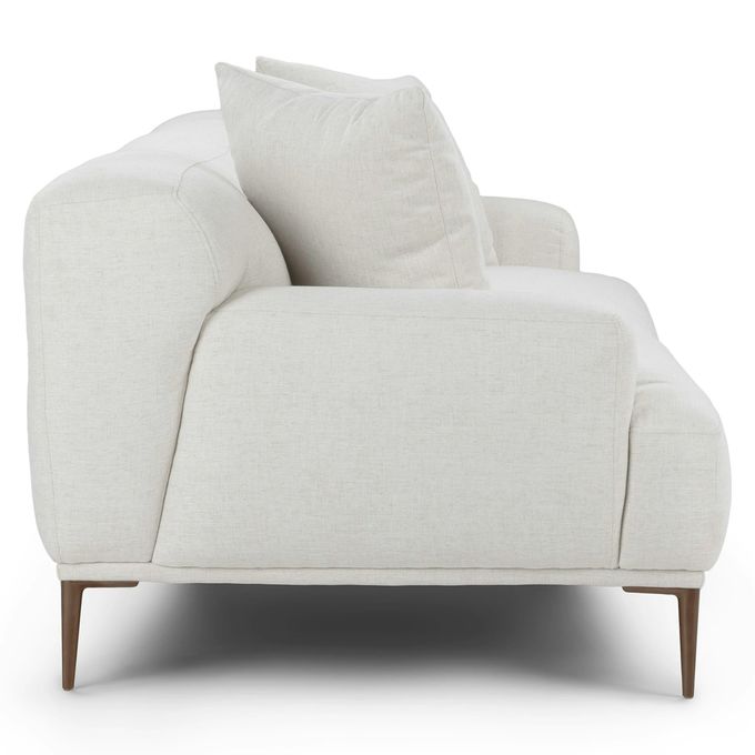 5 Star Hotel Luxury Modular Linen Fabric White Sectional Sofa For Room 3