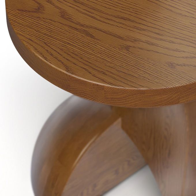 5 Star Hotel Room Minimalist Style Solid Oak Wood Side Table 5