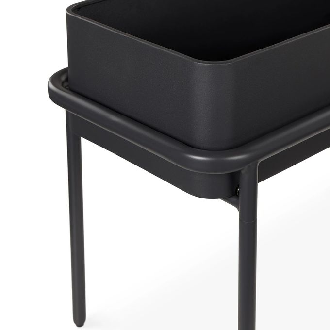 5 Star Hotel Luxury Outdoor Black Metal Flowerpot 2