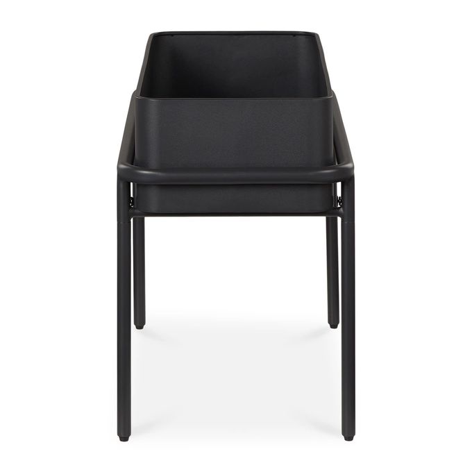 5 Star Hotel Luxury Outdoor Black Metal Flowerpot 0