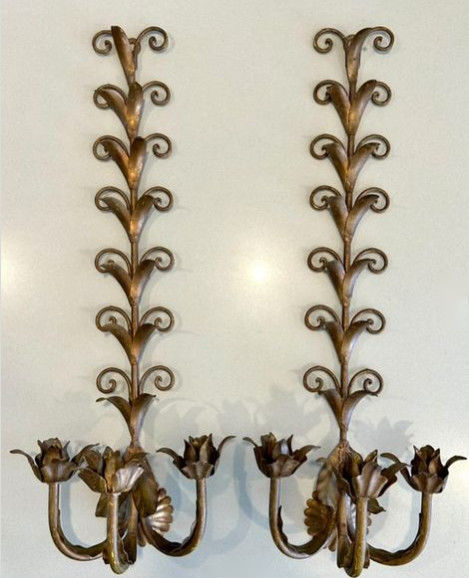 High End 5 Star Hotel Wall Iron Work Luxury Sconce Decoration 1