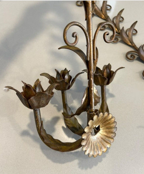 High End 5 Star Hotel Wall Iron Work Luxury Sconce Decoration 4