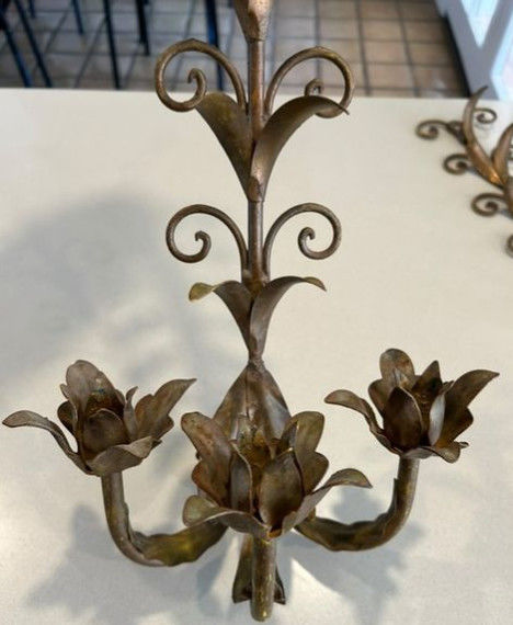 High End 5 Star Hotel Wall Iron Work Luxury Sconce Decoration 3