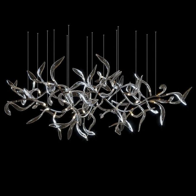 CRI90+ Infinity Large Fishtail Chandelier Hotel Public Commercial Hall Pendants 3
