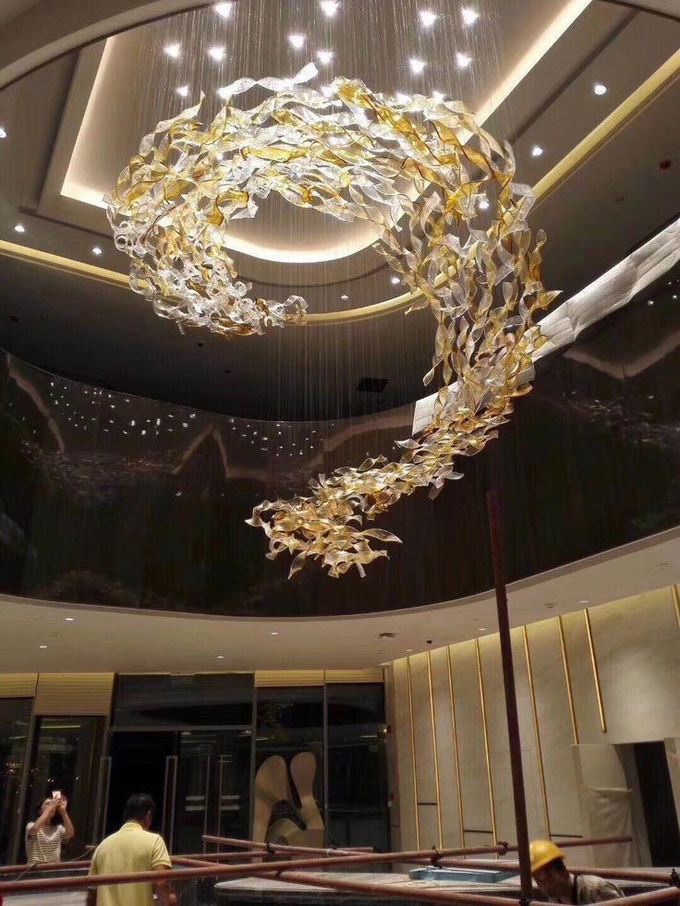 DALI Dimming Pendants Elegant Acrylic Design Ceiling Lighting For Modern Hotel 4