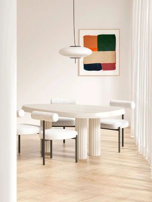 Good price Light Color Creative Irregular Hotel Coffee Table Set 4 6 Seater online