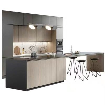 Buy Back Restaurant Kitchen Cabinets Modern Hotel Integrated Kitchen Unit online manufacture