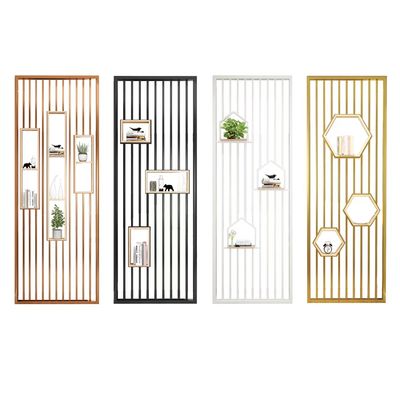Good price Modern Stainless Steel Screen Partition Metal Grille Carved Folding Room Divider online
