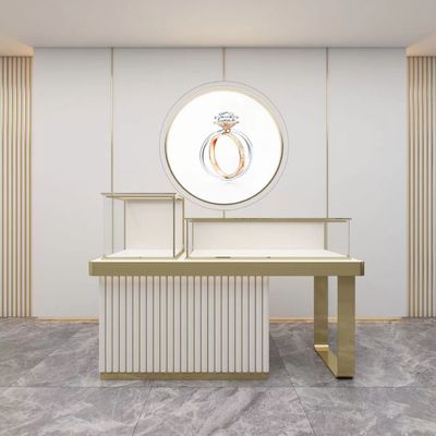 Good price MDF Luxury Display Cabinets Cabinets Window Luxury Jewelry Display Cases online