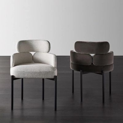 Good price Economic Upholstery Dining Chair Half Arc Backrest Hotel Restaurant Chair online